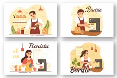 12 Barista Making Coffee Illustration Product Image 3