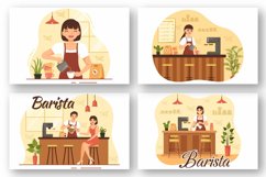 12 Barista Making Coffee Illustration Product Image 4