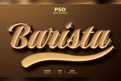 Barista 3D editable text effect Product Image 1