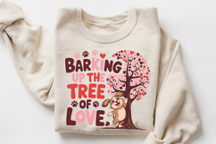 Barking Up The Tree Of Love Sublimation PNG Design Product Image 3