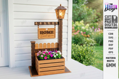 Outdoor Welcome Sign Planter Laser Cut Bundle | Porch Decor Product Image 13