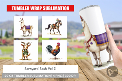 Barnyard Mardi Gras Tumbler Product Image 1