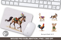 Barnyard Mardi Gras Mouse Pad Product Image 1