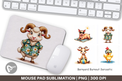 Barnyard Burnout Sarcastic Mouse Pad Product Image 1