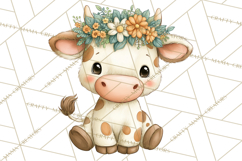 Country Farm Clipart PNG, Barnyard Animals Rustic Elements Product Image 3