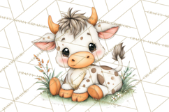 Country Farm Clipart PNG, Barnyard Animals Rustic Elements Product Image 5