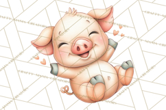 Country Farm Clipart PNG, Barnyard Animals Rustic Elements Product Image 5