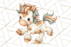Country Farm Clipart PNG, Barnyard Animals Rustic Elements Product Image 3