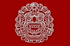 Barong svg, bali mask svg, balinese mask svg, barong png Product Image 2