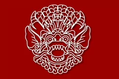 Barong svg, bali mask svg, balinese mask svg, barong png Product Image 3