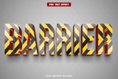 Barrier 3D editable text effect Product Image 1