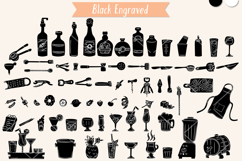 Bartender Doodles | Hand Drawn Bar tending tools | Mixology Product Image 6