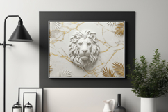 Lion Head Relief Wall Art Collection Product Image 1