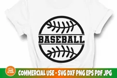 Baseball SVG Cut File, Sports PNG, Monogram Svg, Shirt Svg Product Image 1