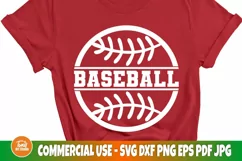 Baseball SVG Cut File, Sports PNG, Monogram Svg, Shirt Svg Product Image 3