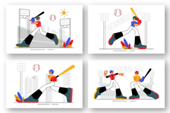 9 Baseball Player Sport Illustration Product Image 3