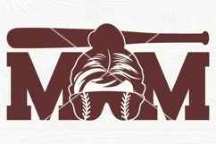 Baseball Mom SVG, Softball Mom Life PNG, Svg Cut File Product Image 2