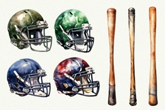 Baseball Watercolor Clipart Bundle Baseball Mom Softball PNG Product Image 5