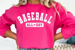 Baseball All Day SVG - Baseball Mama Shirt - Baseball Mom Product Image 1