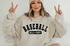 Baseball All Day SVG - Baseball Mama Shirt - Baseball Mom Product Image 5