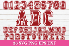 Baseball SVG Alphabet Product Image 1