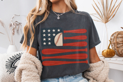 American Flag Baseball PNG, USA Baseball PNG, Patriotic PNG Product Image 3