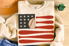American Flag Baseball PNG, USA Baseball PNG, Patriotic PNG Product Image 4