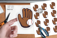 Baseball Glove Sticker Product Image 1