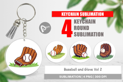 Keychain Baseball Glove Product Image 1