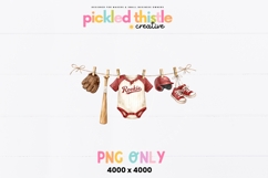 Baseball Baby Shower PNG Product Image 1