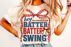 Hey Batter Batter Swing PNG, Baseball Coquette PNG, Game Day Product Image 2