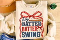 Hey Batter Batter Swing PNG, Baseball Coquette PNG, Game Day Product Image 3