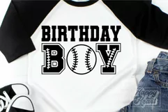 Baseball Birthday Boy SVG - Baseball Theme Shirt PNG Product Image 4