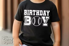 Baseball Birthday Boy SVG - Baseball Theme Shirt PNG Product Image 1