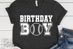 Baseball Birthday Boy SVG - Baseball Theme Shirt PNG Product Image 6