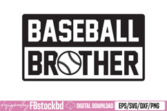 Baseball Brother SVG Design Product Image 1