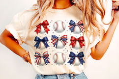 Baseball Coquette Bow PNG, Baseball Game Day PNG, Sports Mom Product Image 3