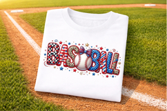 Baseball Coquette Png, Brushstroke Baseball Coquette Png Product Image 1