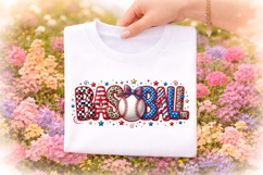 Baseball Coquette Png, Brushstroke Baseball Coquette Png Product Image 2