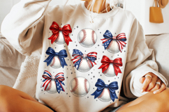 Baseball Coquette Bow PNG, Baseball Game Day PNG, Sports Mom Product Image 4