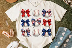 Baseball Coquette Bow PNG, Baseball Game Day PNG, Sports Mom Product Image 5