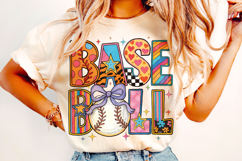 Baseball PNG, Preppy Baseball, Baseball Mom PNG, Game Day Product Image 2