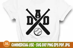 Baseball Dad SVG Cut File, Sports Shirt, Softball Svg, Png Product Image 2