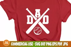 Baseball Dad SVG Cut File, Sports Shirt, Softball Svg, Png Product Image 3