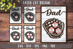 Baseball Dad laser design Father day gift Custom Dad