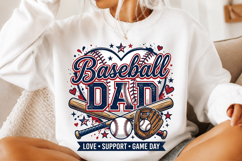 Baseball Dad PNG Game Day Sports Shirt Product Image 1