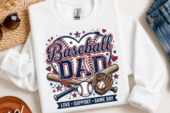 Baseball Dad PNG Game Day Sports Shirt Product Image 2