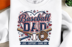 Baseball Dad PNG Game Day Sports Shirt Product Image 3