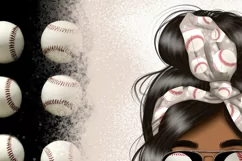 Baseball Afro Mom Tumbler Digital Sublimation Design Product Image 3