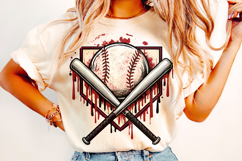 Baseball PNG, Game Day Baseball Drip PNG, Baseball Mom PNG Product Image 2